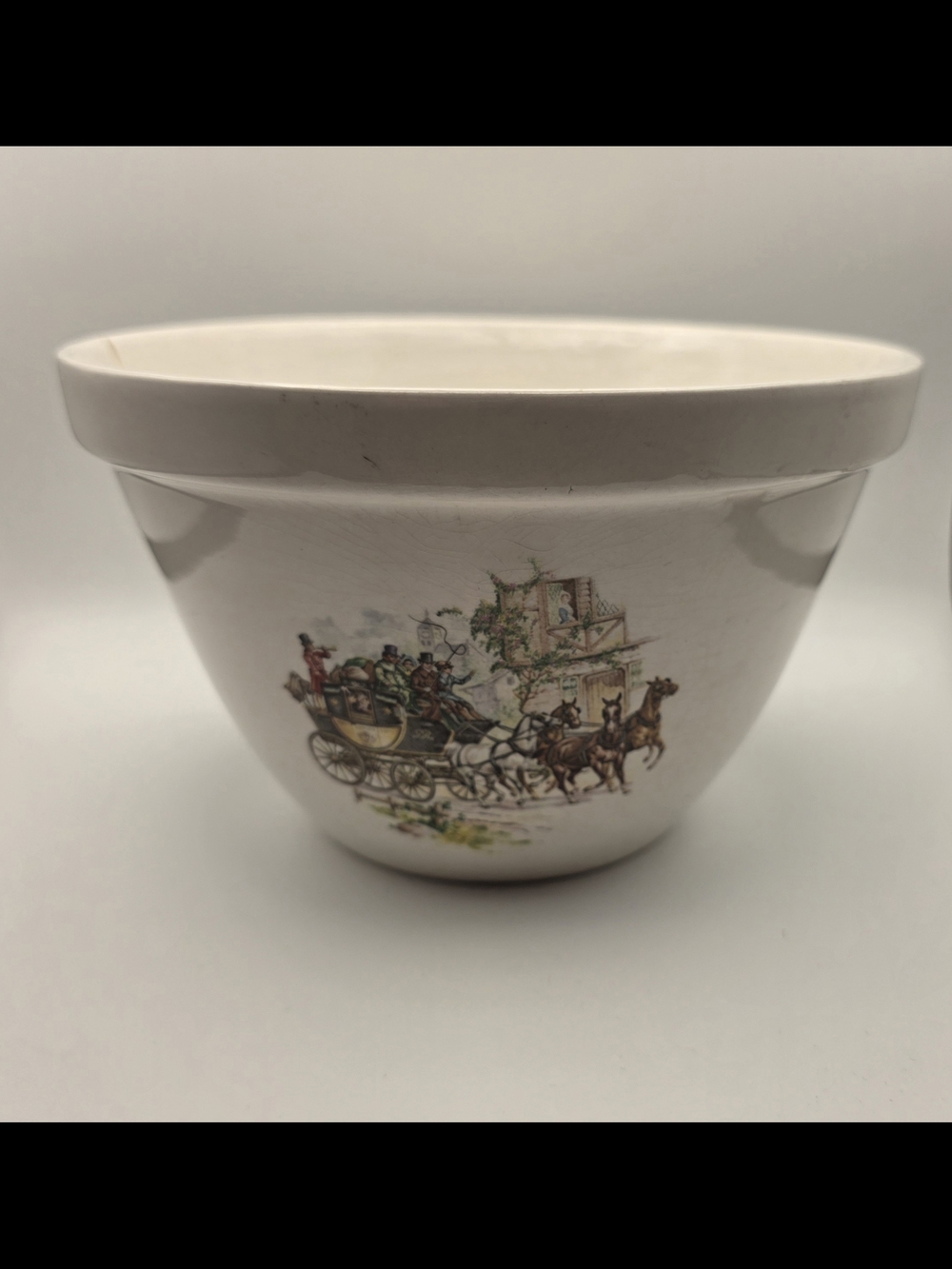 Weatherby "Hanley England" Vintage Horse & Carriage Bowl- See Description
